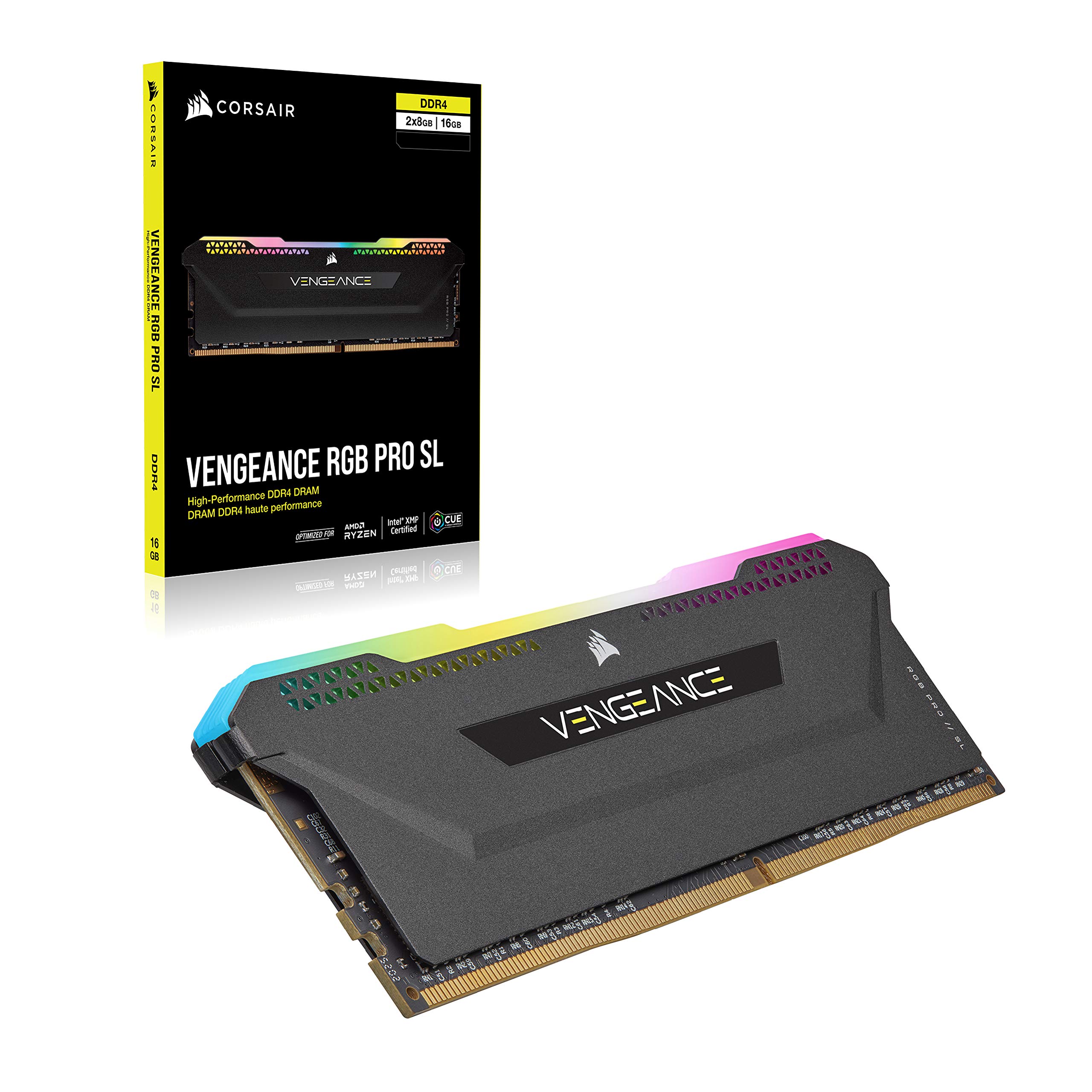 CORSAIR VENGEANCE RGB PRO SL 32GB (2x16GB) DDR4 Up to 3200 (PC4